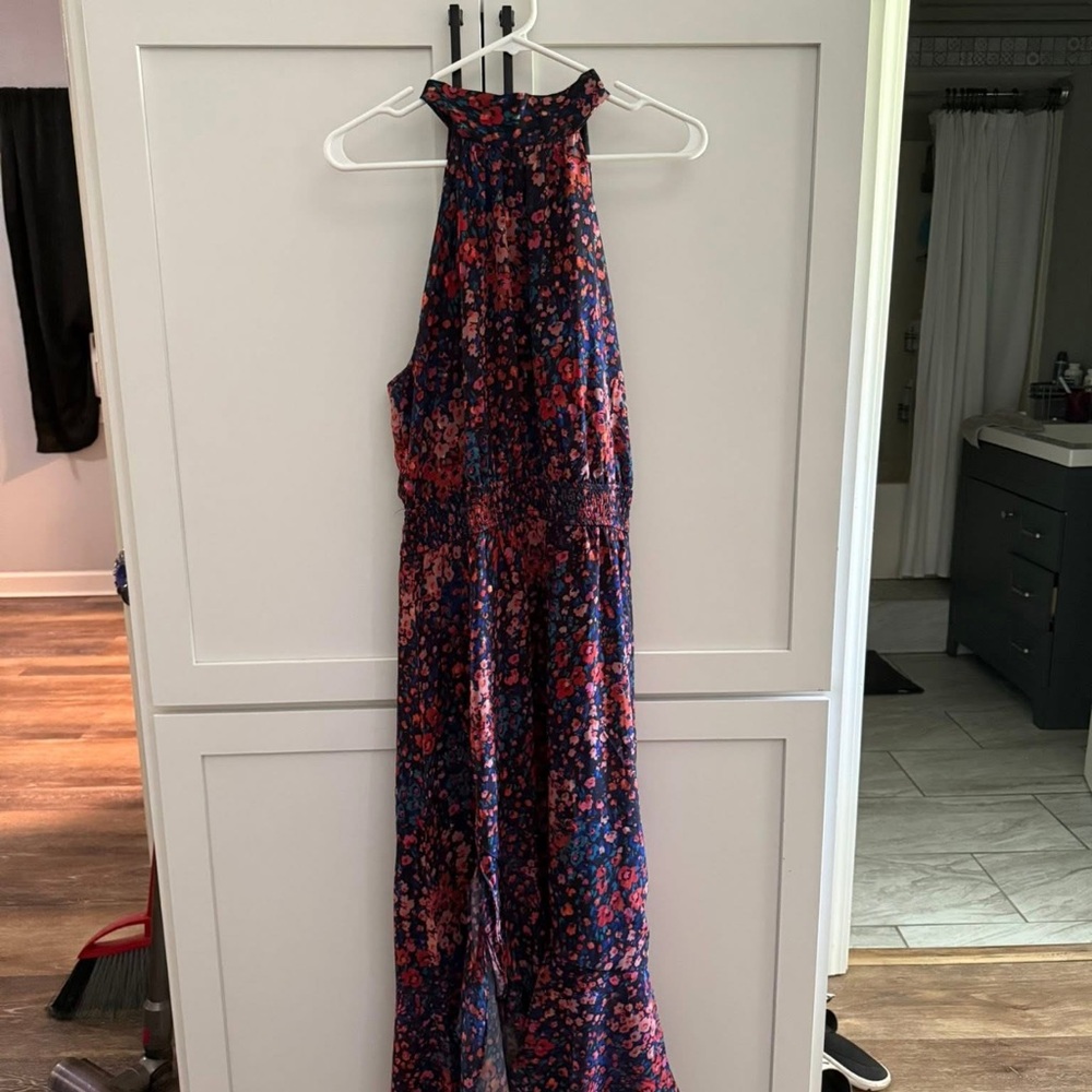 Floral Halter Maxi Dress